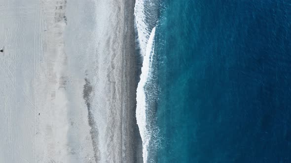 Vertical of a beach and Sea