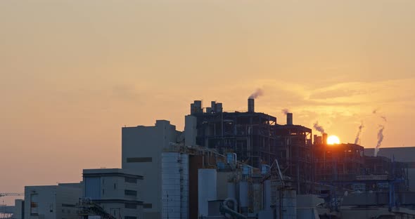 Lamma Power Station at sunset