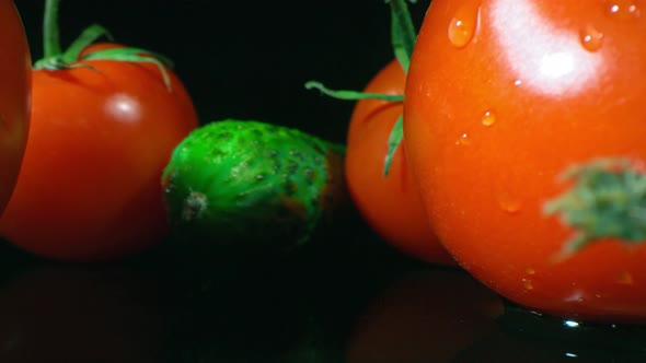 Macro Shot Of Fresh Vegetables