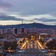 Barcelona Skyline day to night sunset Timelapse HD - VideoHive Item for Sale