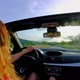 Woman is Driving a Convertible Car - VideoHive Item for Sale