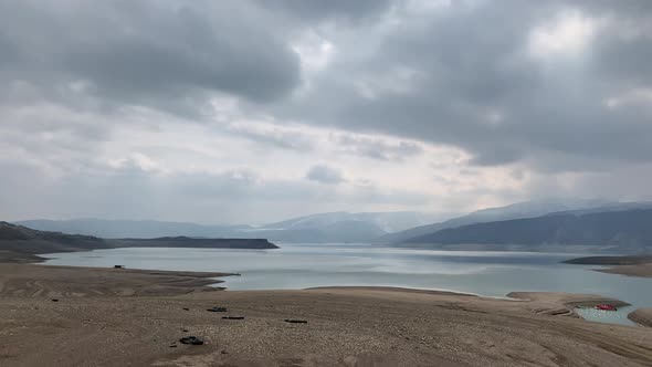 A Beautiful Reservoir in the Mountains