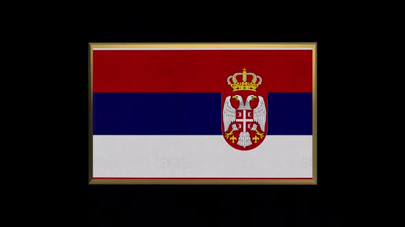 Serbia 3D Flag