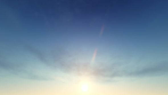 Blue Sky And Sun Background