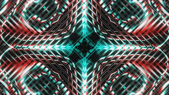 Abstract Blue and Red Kaleidoscope Vj Loop alt