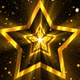 4k Gold Star Background Loop - VideoHive Item for Sale