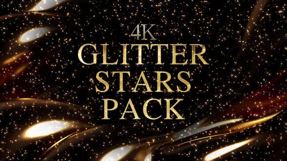 4k Glitter Stars Pack