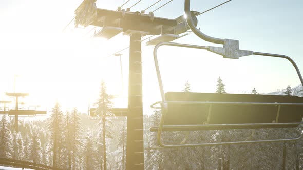 Empty Ski Lift alt