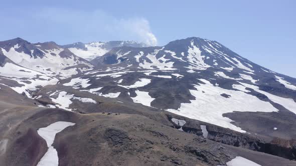 A Slope of the Mutnovsky Volcano on the Kamchatka Russia