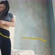Worried Woman Measures Waist and Becomes Sad in Room - VideoHive Item for Sale