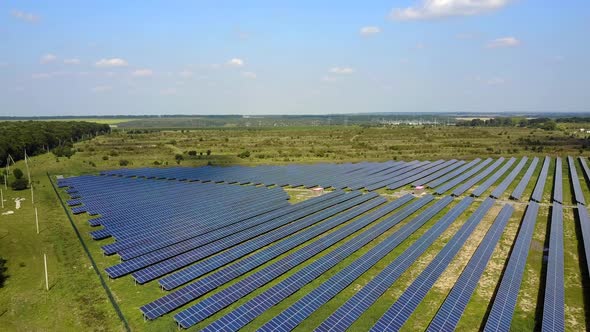 Solar Battery On Meadow