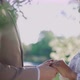 Slow Motion Asian Wedding Couple Enjoying Romantic Moments Outside On Summer. - VideoHive Item for Sale