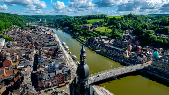 Timelapse of Dinant Town, Belgium