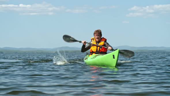 Practice of Amateur Kayaker