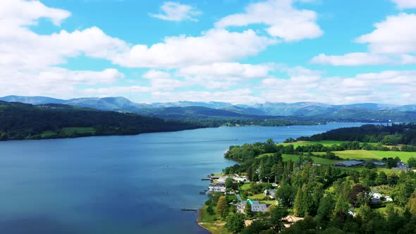 Windermere Lake District Aerial Drone Sc19