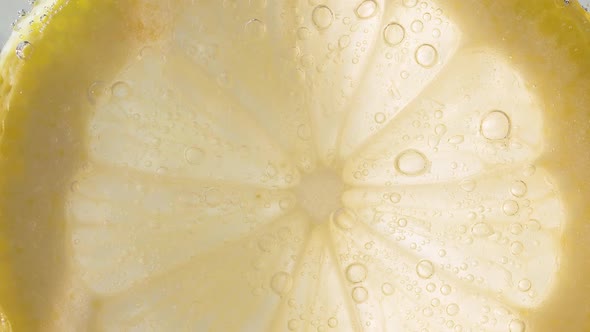 Close Up Refreshment Sparkles Lemon Soda and Cold Summer Drink