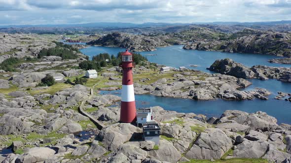 Aerial White Lighthouse   Lighthouse Stock Video Footage (6)