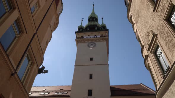 Empty streets of the city of Brno during Coronavirus disease 2019 (Covid-19) in the Czech Republic.