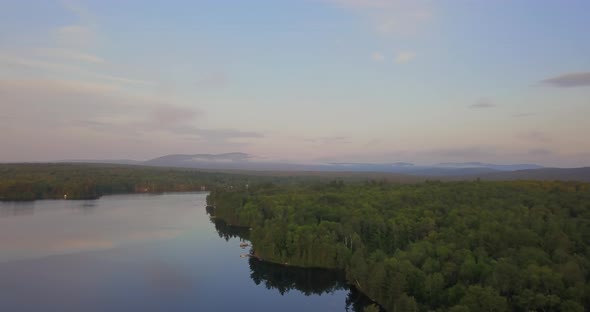 Small Town Aerials of Lake Hebron, Maine