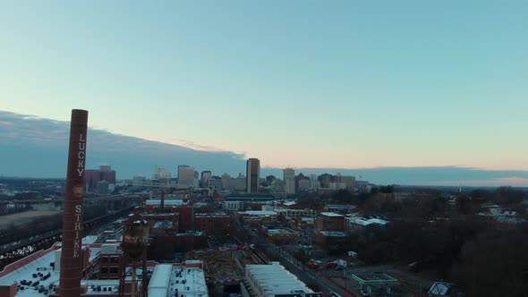 Richmond Virginia Downtown Skyline Aerial Moody