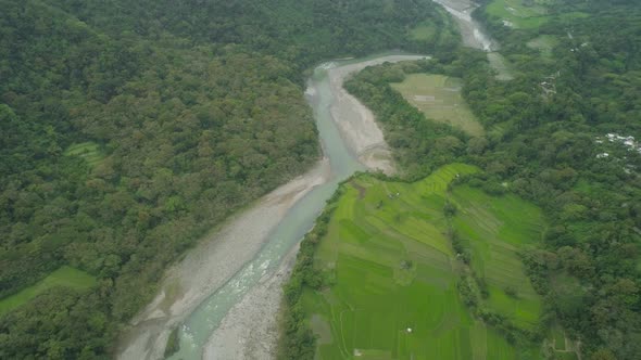 Mountain Landscape in Philippines Luzon