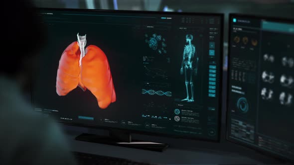 Detecting deadly virus cells after the thorough analysis of the patients lungs alt