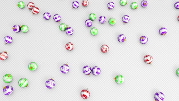 Striped New Year Toys Fall To The Floor alt