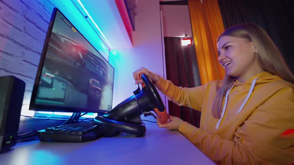 Girl Playing Video Game