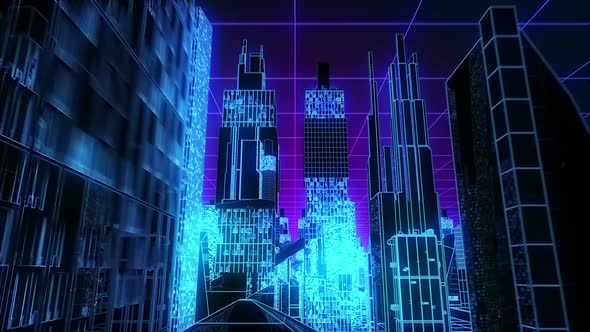 Neon Cyberpunk City