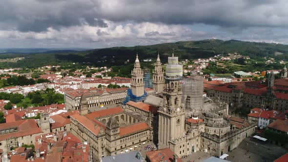 Santiago de Compostela Aerial View