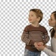 Photo of the happy young family with children, Alpha Channel - VideoHive Item for Sale
