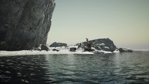 Sun Sunrise at Ocean with Paradise Tropic Seascape alt