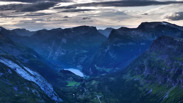 Geiranger Fjord from Dalsnibba Norway