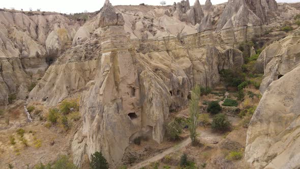 Aerial View Cappadocia Landscape