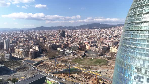 Barcelona Aerial View from Agbar Tower.