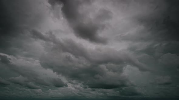 Dramatic Tropical Monsoon Storm Cloud Time Lapse