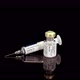 Coronavirus vaccine in ampoule and syringe rotating on a black background.  Mock up video - VideoHive Item for Sale