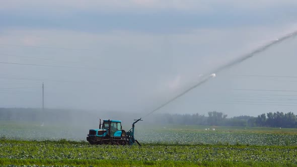 Irrigation System on Agricultural Land