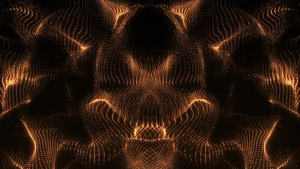 Gold Fractal Kaleidospace