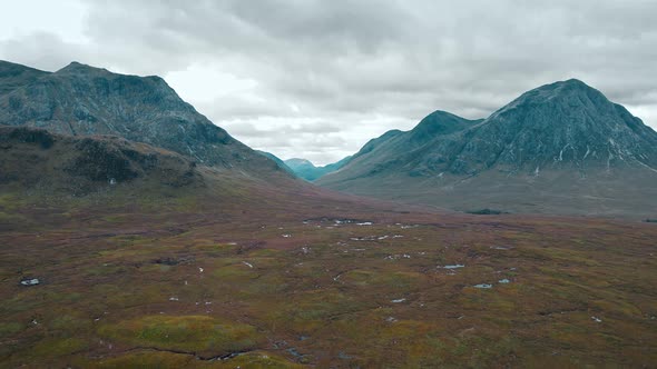 Stunning Mountain range in Scotland 4K Drone