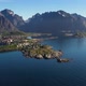Above sea and view on the fishing village Reine and Hamnoya ,Lofoten Islands,Norway - VideoHive Item for Sale