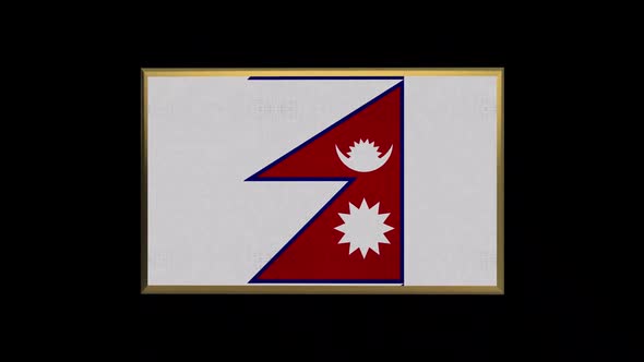 Nepal 3D Flag