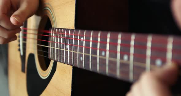 Guitarist Playing the Classical Guitar