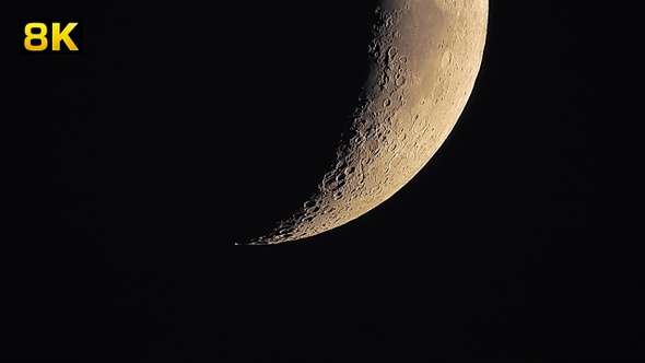 Moon Craters With Megazoom Telescope