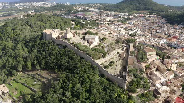 Castle of Capdepera on the balearic island of Mallorca