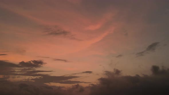 Pastel colours and clouds time lapse