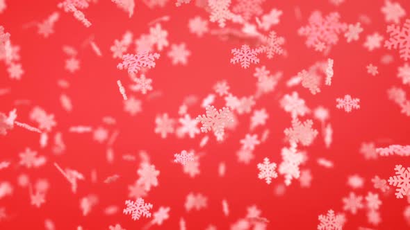 3D Snowfall Background