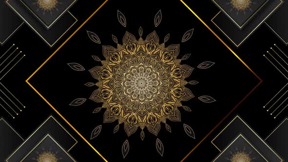 Golden Mandala Background