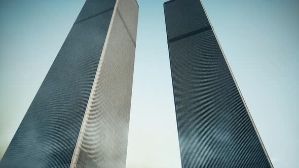 Twin Towers Looking Up