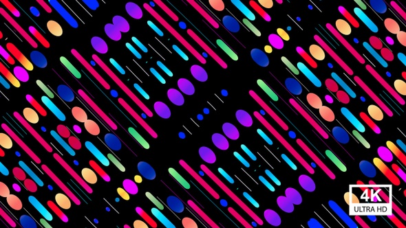 Modern Multicolored Trendy Geometric 4K